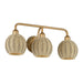 Livex Lighting - 13683-48 - Three Light Vanity - Summervine - Antique Gold Leaf