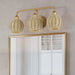 Livex Lighting - 13683-48 - Three Light Vanity - Summervine - Antique Gold Leaf