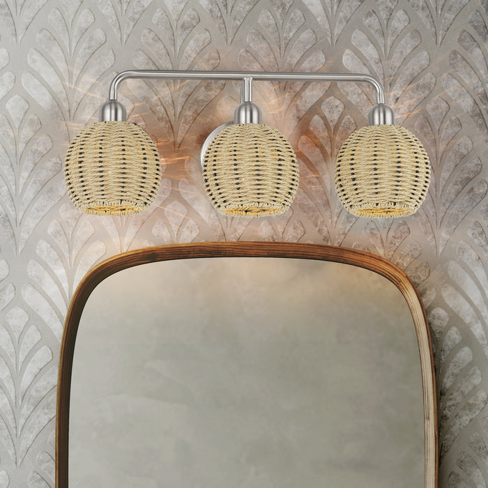 Livex Lighting - 13683-91 - Three Light Vanity - Summervine - Brushed Nickel