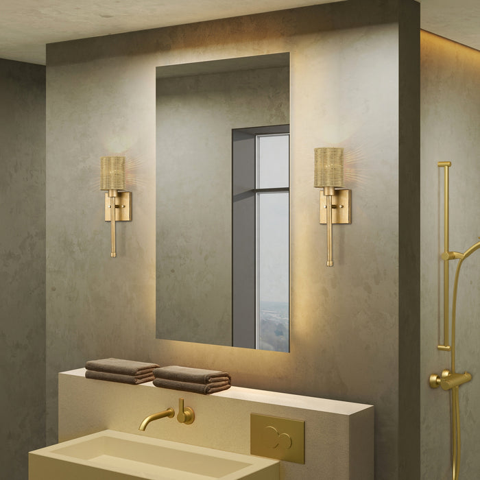 Livex Lighting - 13701-48 - One Light Wall Sconce - Weavington - Antique Gold Leaf