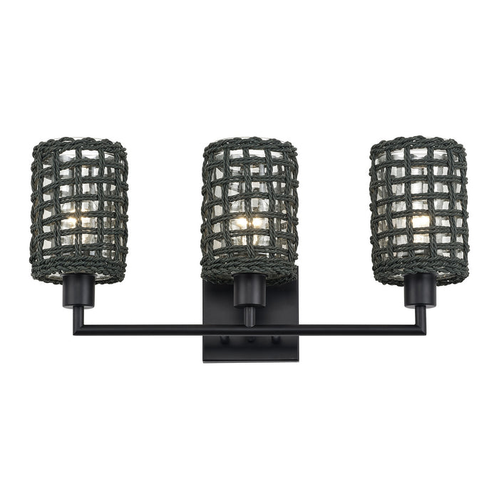 Livex Lighting - 14043-04 - Three Light Vanity - Twinewell - Black