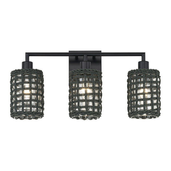 Livex Lighting - 14043-04 - Three Light Vanity - Twinewell - Black