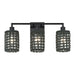Livex Lighting - 14043-04 - Three Light Vanity - Twinewell - Black