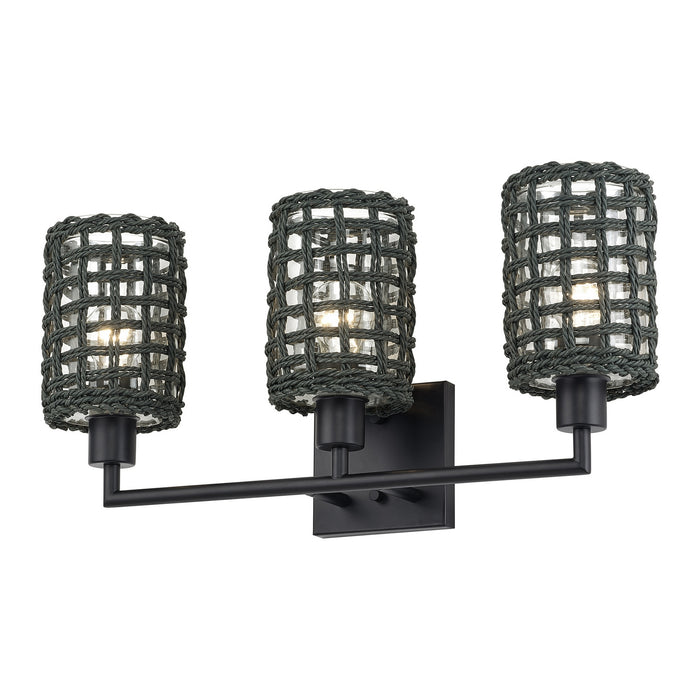 Livex Lighting - 14043-04 - Three Light Vanity - Twinewell - Black