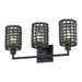 Livex Lighting - 14043-04 - Three Light Vanity - Twinewell - Black
