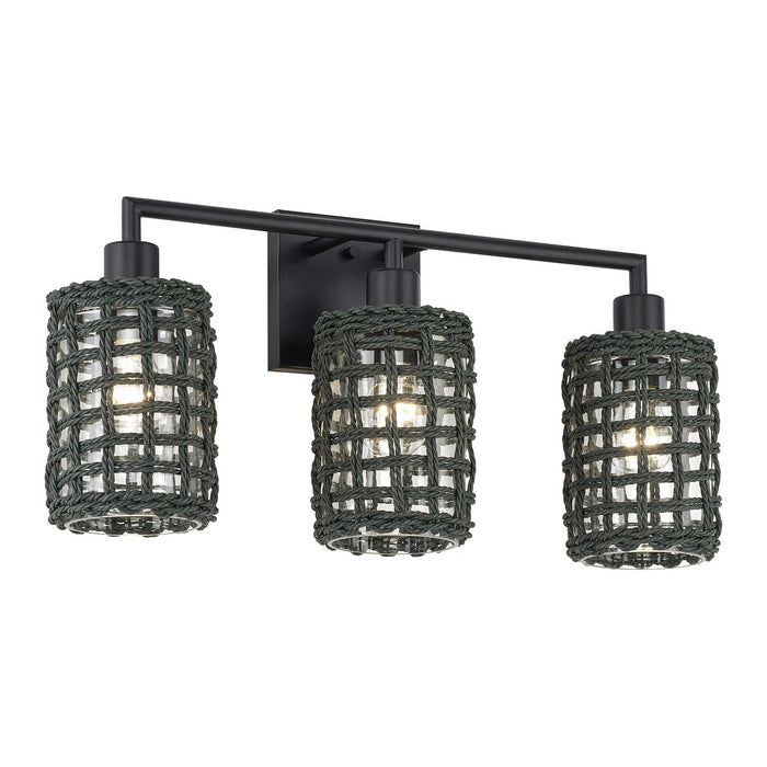 Livex Lighting - 14043-04 - Three Light Vanity - Twinewell - Black