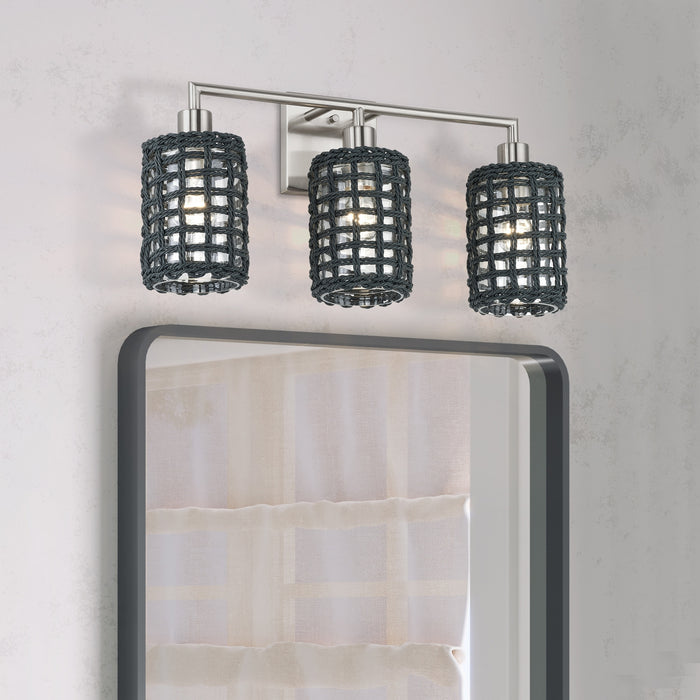 Livex Lighting - 14043-91 - Three Light Vanity - Twinewell - Brushed Nickel