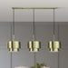 Livex Lighting - 40053-01 - Three Light Linear Chandelier - Zolana - Antique Brass