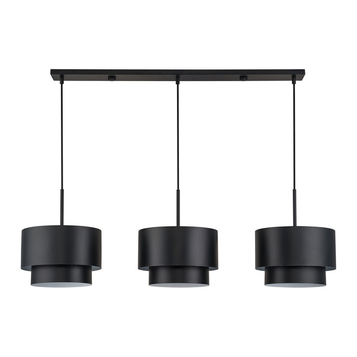 Livex Lighting - 40053-04 - Three Light Linear Chandelier - Zolana - Black