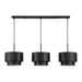 Livex Lighting - 40053-04 - Three Light Linear Chandelier - Zolana - Black