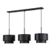 Livex Lighting - 40053-04 - Three Light Linear Chandelier - Zolana - Black