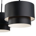 Livex Lighting - 40053-04 - Three Light Linear Chandelier - Zolana - Black
