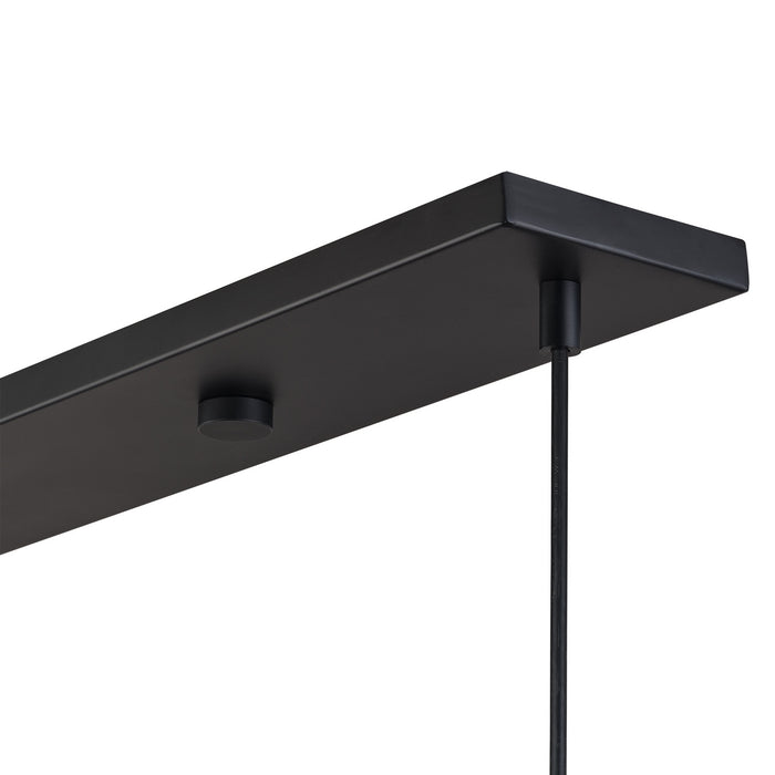 Livex Lighting - 40053-04 - Three Light Linear Chandelier - Zolana - Black