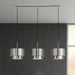 Livex Lighting - 40053-91 - Three Light Linear Chandelier - Zolana - Brushed Nickel