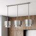 Livex Lighting - 40053-91 - Three Light Linear Chandelier - Zolana - Brushed Nickel