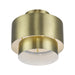 Livex Lighting - 40054-01 - Two Light Semi-Flush Mount - Zolana - Antique Brass