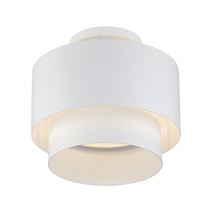 Livex Lighting - 40054-03 - Two Light Semi-Flush Mount - Zolana - White