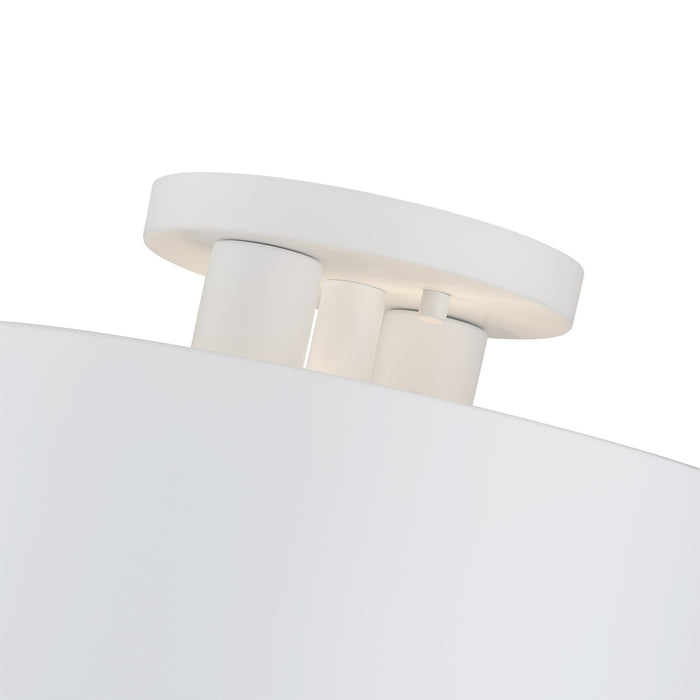 Livex Lighting - 40054-03 - Two Light Semi-Flush Mount - Zolana - White