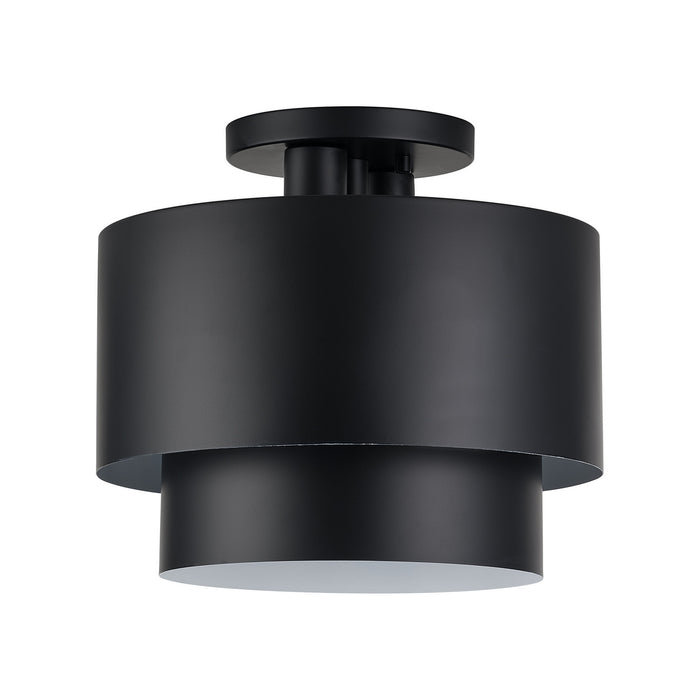 Livex Lighting - 40054-04 - Two Light Semi-Flush Mount - Zolana - Black