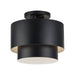 Livex Lighting - 40054-04 - Two Light Semi-Flush Mount - Zolana - Black