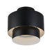 Livex Lighting - 40054-04 - Two Light Semi-Flush Mount - Zolana - Black