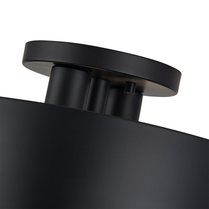 Livex Lighting - 40054-04 - Two Light Semi-Flush Mount - Zolana - Black