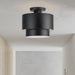 Livex Lighting - 40054-04 - Two Light Semi-Flush Mount - Zolana - Black