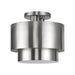 Livex Lighting - 40054-91 - Two Light Semi-Flush Mount - Zolana - Brushed Nickel