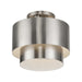 Livex Lighting - 40054-91 - Two Light Semi-Flush Mount - Zolana - Brushed Nickel