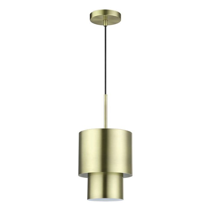 Livex Lighting - 40058-01 - One Light Mini Pendant - Zolana - Antique Brass