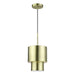 Livex Lighting - 40058-01 - One Light Mini Pendant - Zolana - Antique Brass