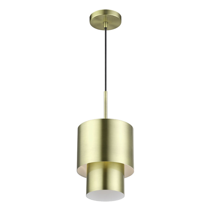 Livex Lighting - 40058-01 - One Light Mini Pendant - Zolana - Antique Brass