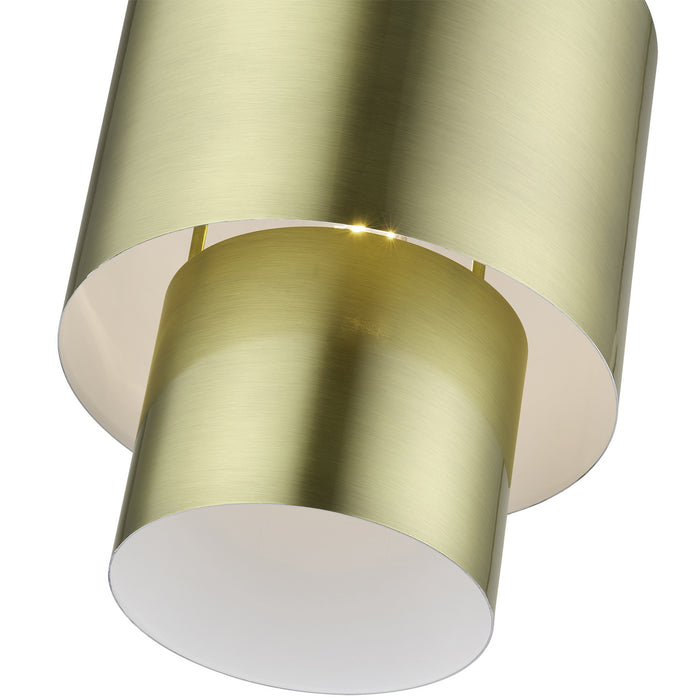 Livex Lighting - 40058-01 - One Light Mini Pendant - Zolana - Antique Brass