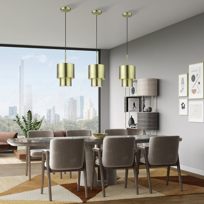 Livex Lighting - 40058-01 - One Light Mini Pendant - Zolana - Antique Brass