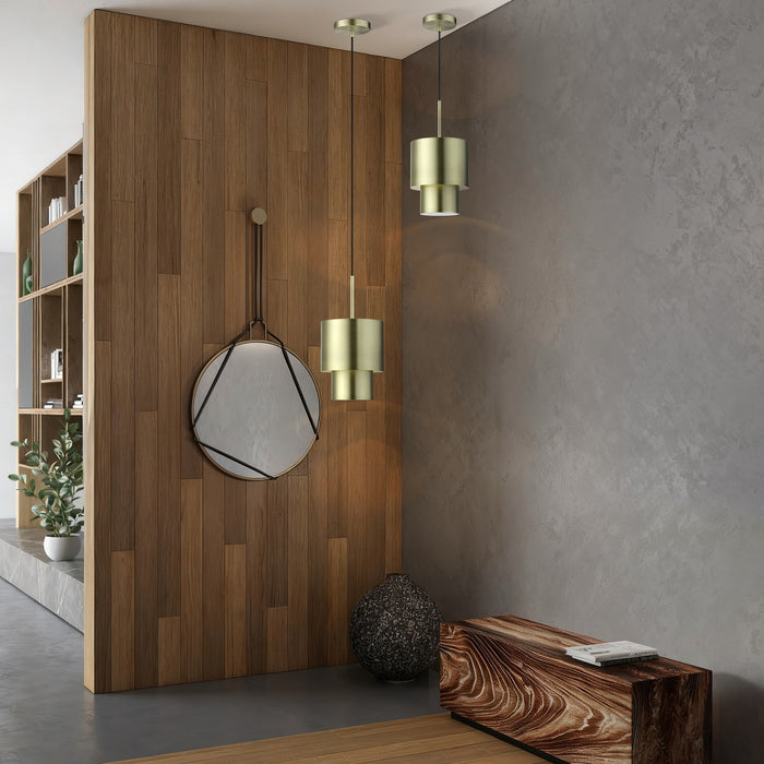 Livex Lighting - 40058-01 - One Light Mini Pendant - Zolana - Antique Brass