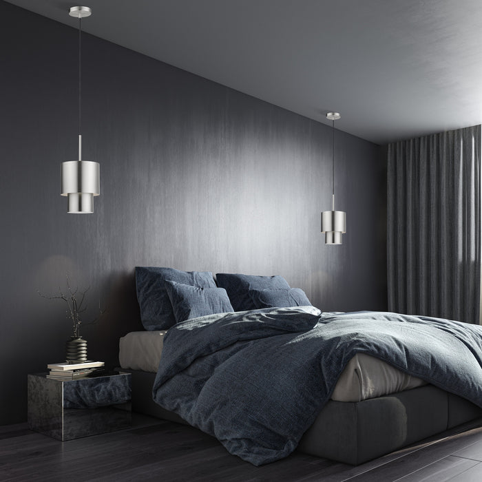 Livex Lighting - 40058-91 - One Light Mini Pendant - Zolana - Brushed Nickel