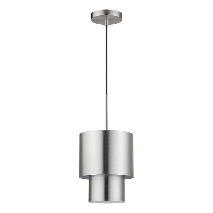 Livex Lighting - 40058-91 - One Light Mini Pendant - Zolana - Brushed Nickel