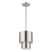 Livex Lighting - 40058-91 - One Light Mini Pendant - Zolana - Brushed Nickel