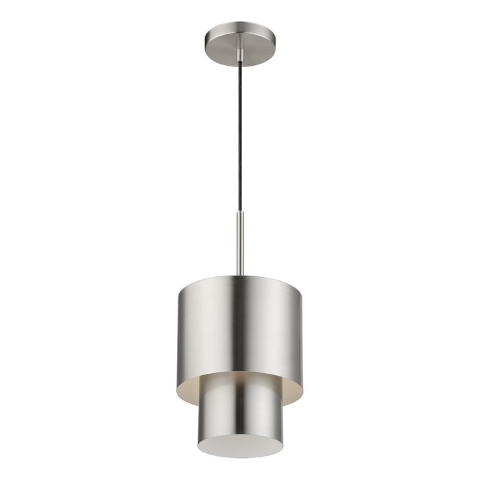 Livex Lighting - 40058-91 - One Light Mini Pendant - Zolana - Brushed Nickel