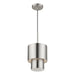 Livex Lighting - 40058-91 - One Light Mini Pendant - Zolana - Brushed Nickel