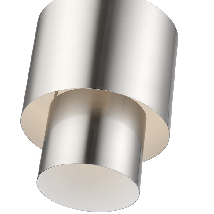 Livex Lighting - 40058-91 - One Light Mini Pendant - Zolana - Brushed Nickel