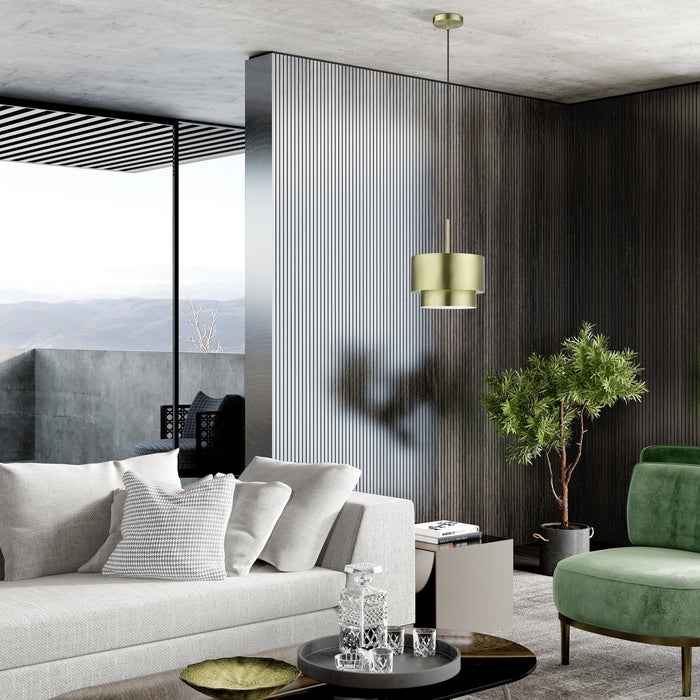 Livex Lighting - 40059-01 - One Light Pendant - Zolana - Antique Brass