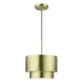 Livex Lighting - 40059-01 - One Light Pendant - Zolana - Antique Brass