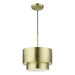 Livex Lighting - 40059-01 - One Light Pendant - Zolana - Antique Brass
