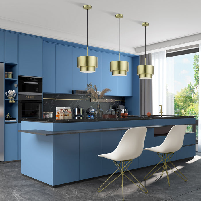 Livex Lighting - 40059-01 - One Light Pendant - Zolana - Antique Brass