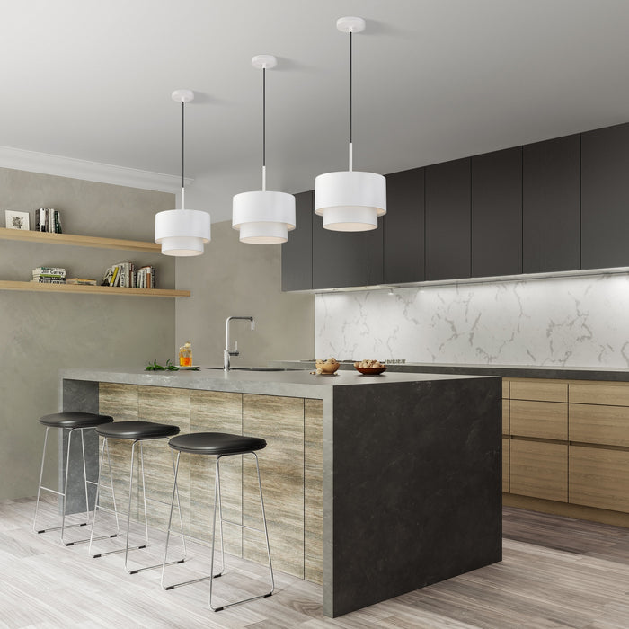 Livex Lighting - 40059-03 - One Light Pendant - Zolana - White