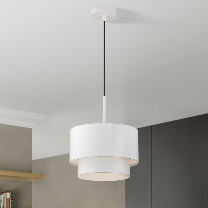 Livex Lighting - 40059-03 - One Light Pendant - Zolana - White