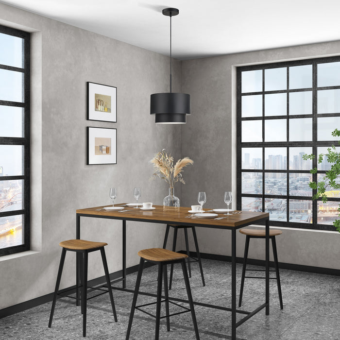 Livex Lighting - 40059-04 - One Light Pendant - Zolana - Black