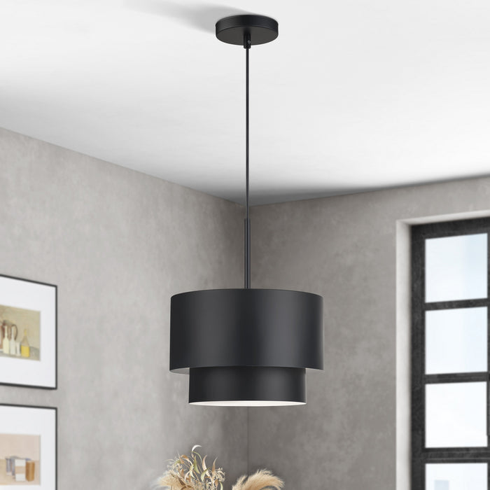 Livex Lighting - 40059-04 - One Light Pendant - Zolana - Black