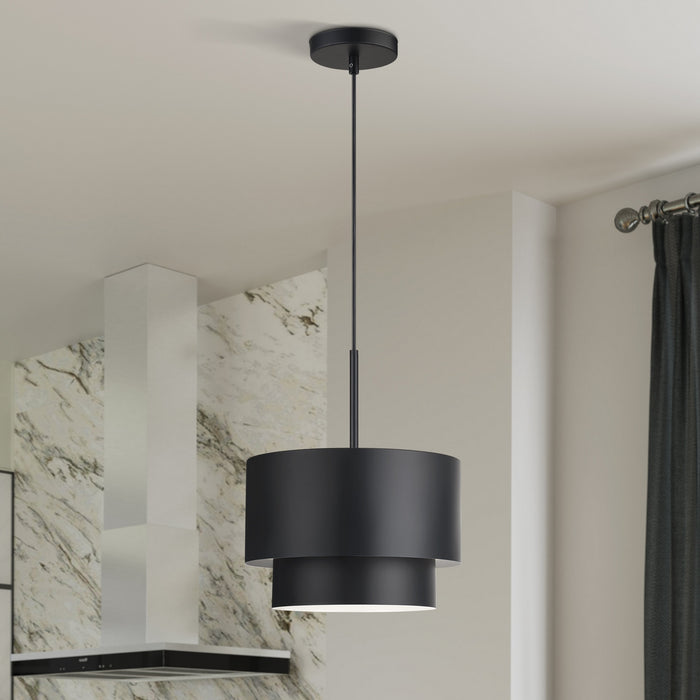 Livex Lighting - 40059-04 - One Light Pendant - Zolana - Black